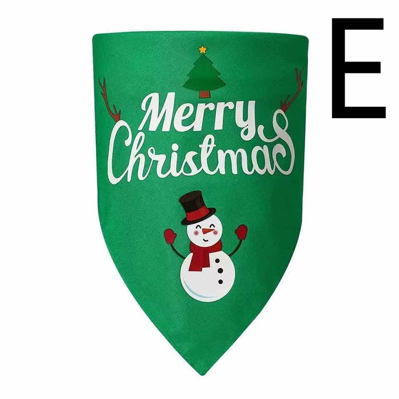 Christmas Dog Triangle Bandana Double-layer Dog Bandana