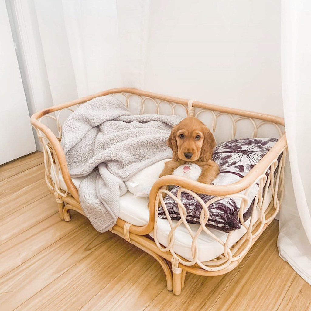 Rattan Woven Pet Bed Sofa