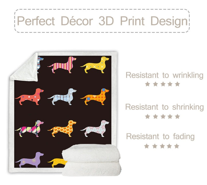Cartoon Plush Fleece Blanket