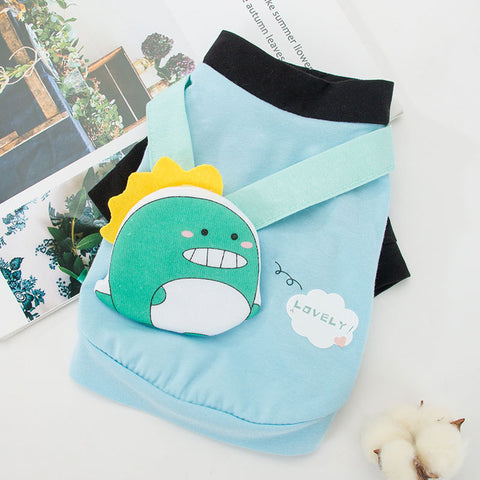 Spring Pet T-Shirt with Mini Backpack