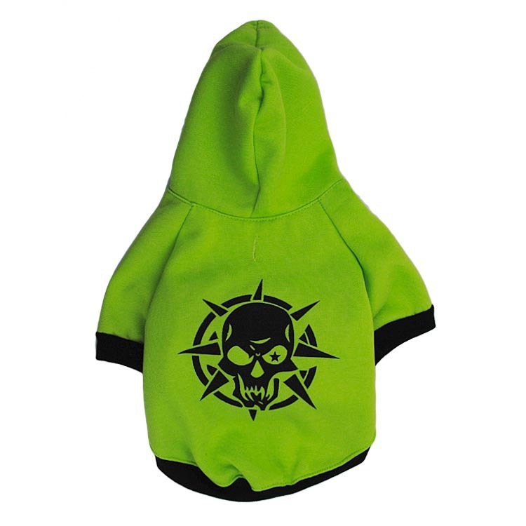 Fleece Fleece Hooded Scary Skull Pet T-Shirt