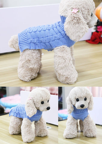 Cashmere Rope-Knit Pet Sweater