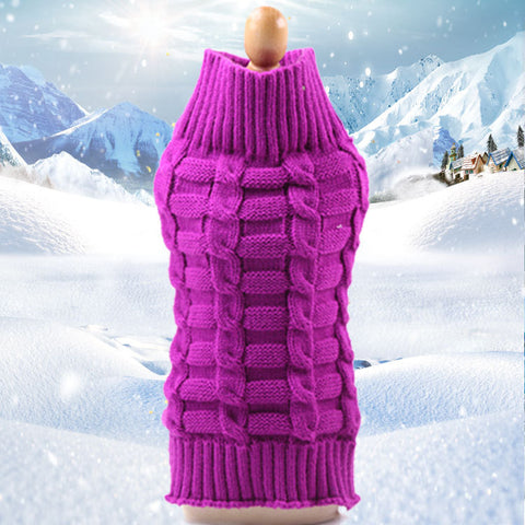 Cashmere Rope-Knit Pet Sweater