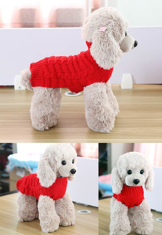Cashmere Rope-Knit Pet Sweater