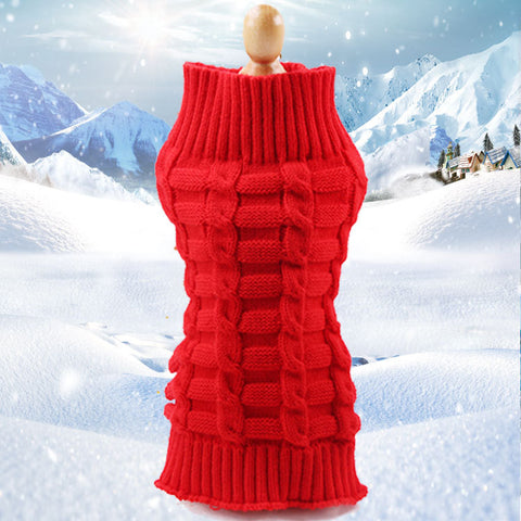 Cashmere Rope-Knit Pet Sweater