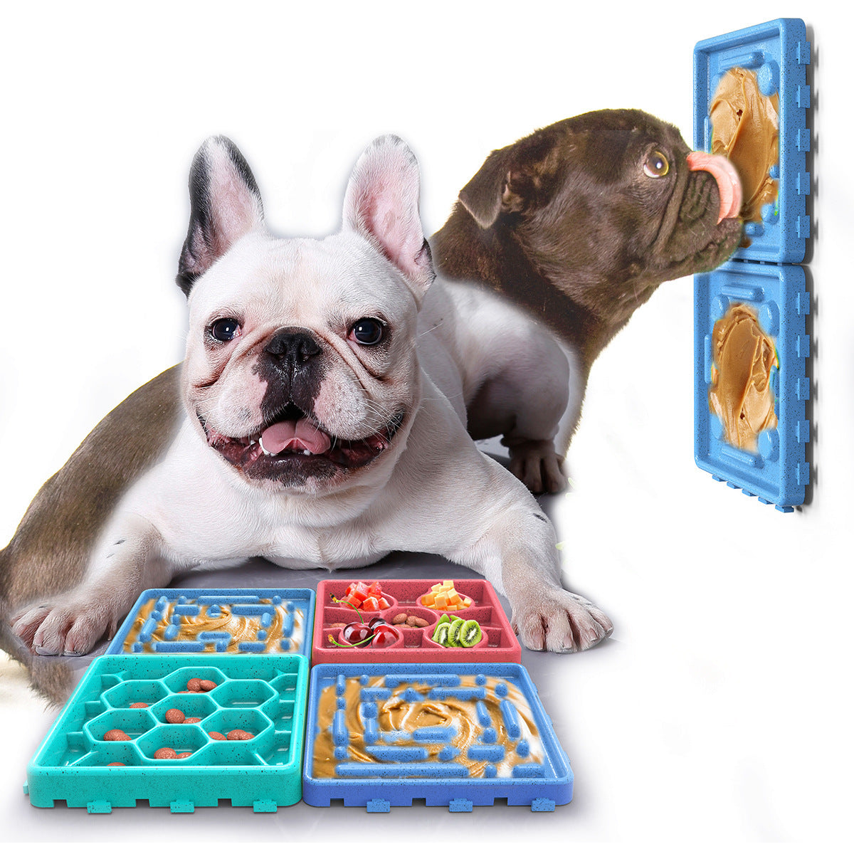 Dog Licking Mat Slow Feeder Peanut Lick Pad with Suction