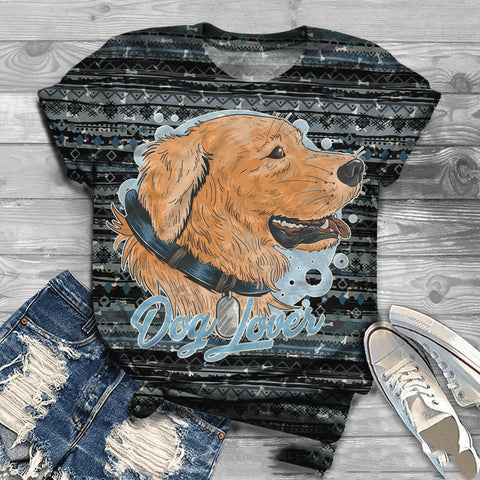 Cute 3D Printed T-Shirt for Female Dogs