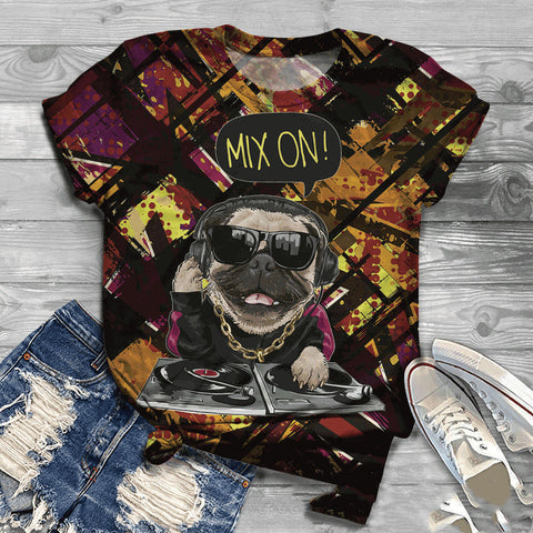 Cute 3D Printed T-Shirt for Female Dogs