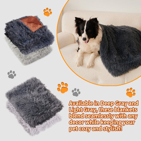 Grey Plush Pet Cushion