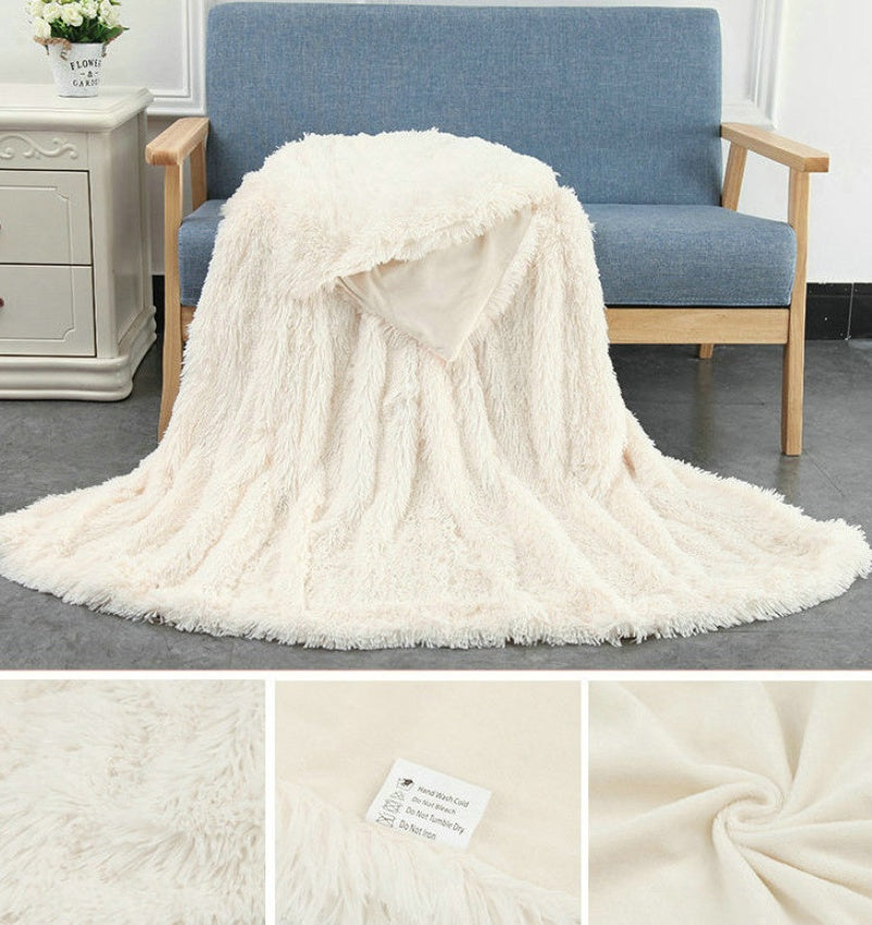 Double-Layer Plush Blanket