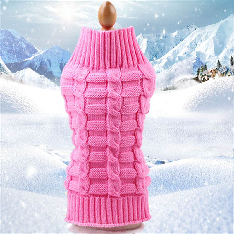 Cashmere Rope-Knit Pet Sweater