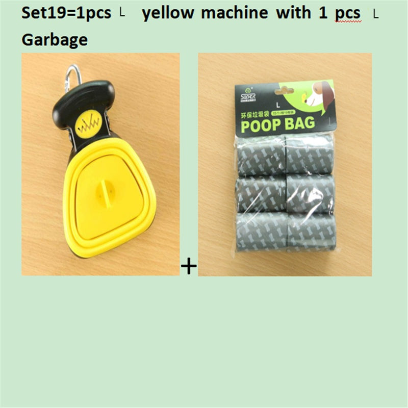 Foldable Pooper Scooper with Decomposable Bags