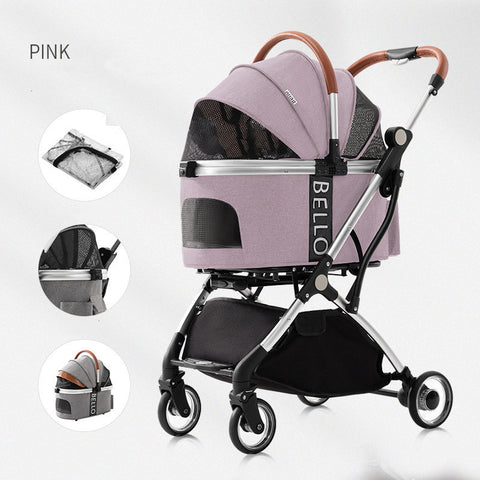 Four-Wheel Pet Stroller