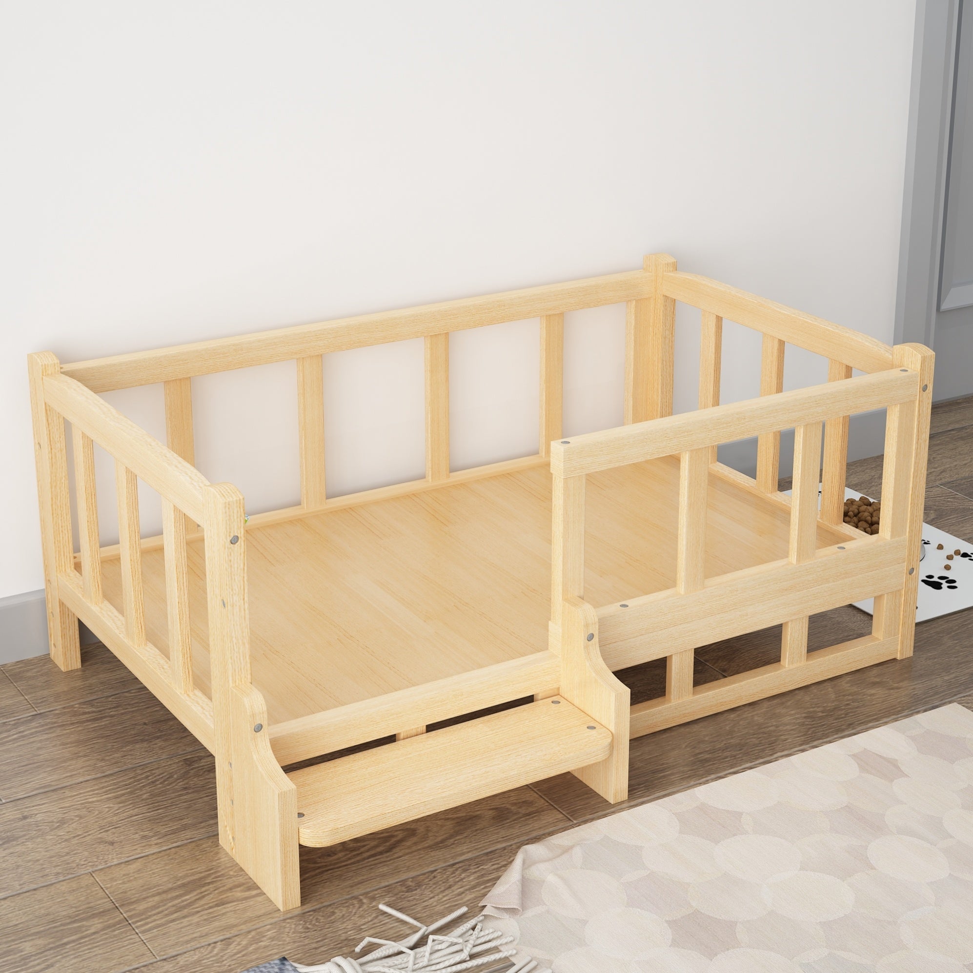Nightstand with Built-in Pet Bed