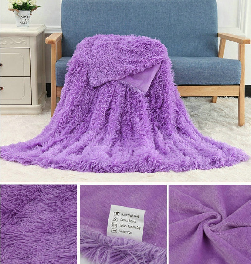 Double-Layer Plush Blanket