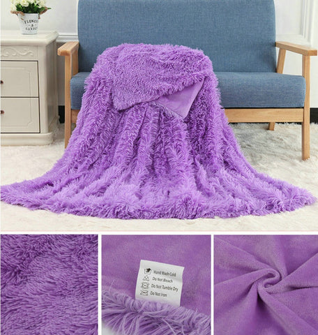 Double-Layer Plush Blanket