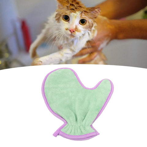 Double-Sided Pet Bath Towel Gloves