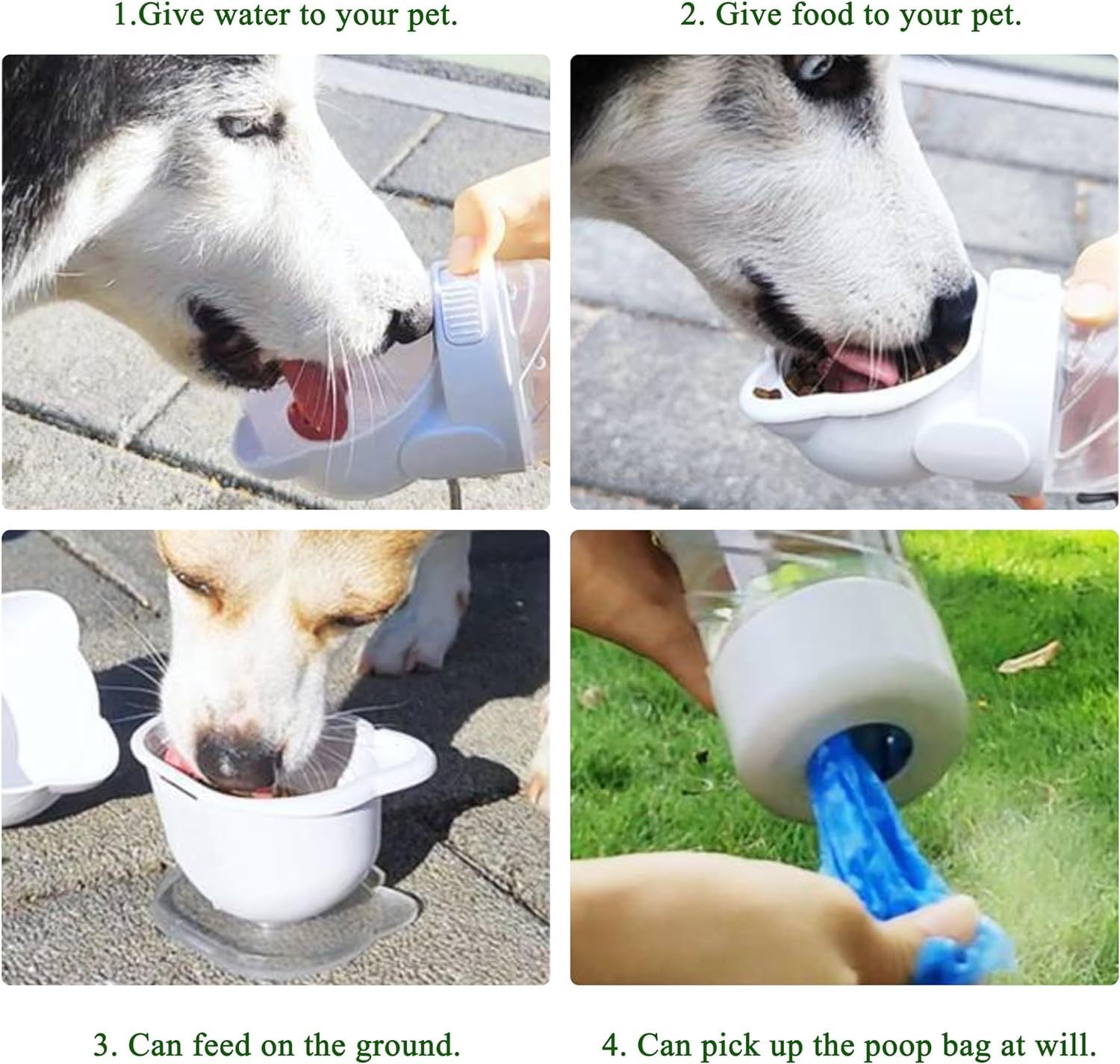 3-in-1 Pet Water Bottle