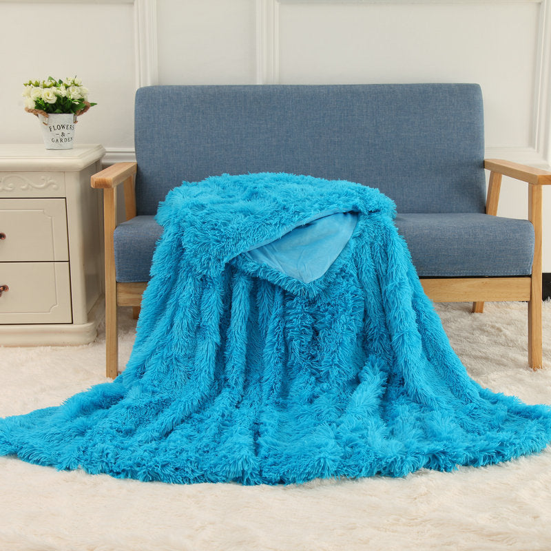 Double-Layer Plush Blanket