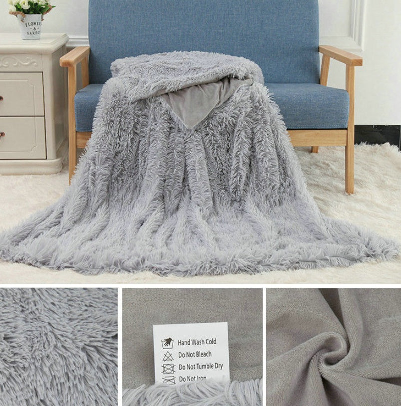 Double-Layer Plush Blanket