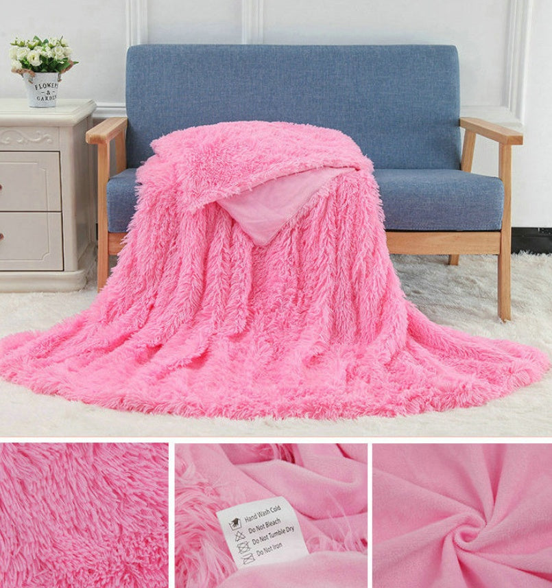 Double-Layer Plush Blanket