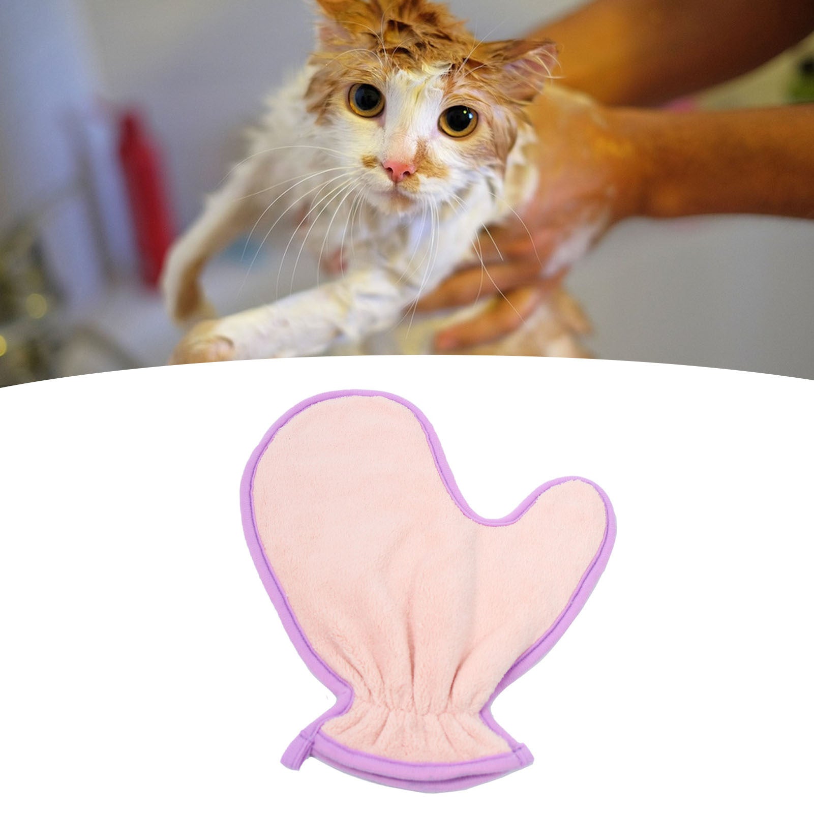 Double-Sided Pet Bath Towel Gloves