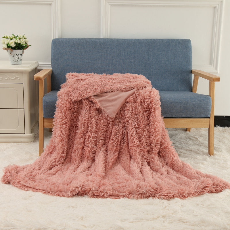 Double-Layer Plush Blanket