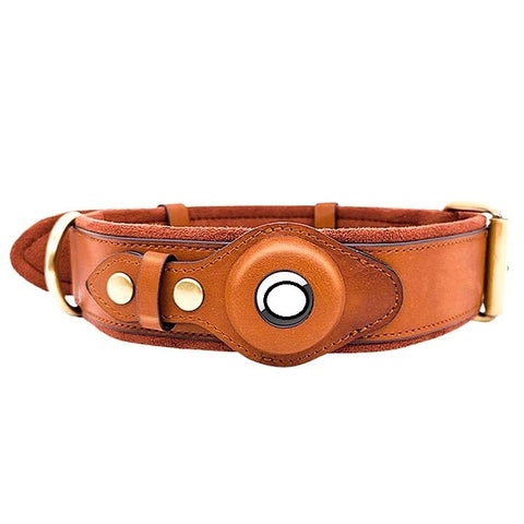 Leather GPS Dog Collar