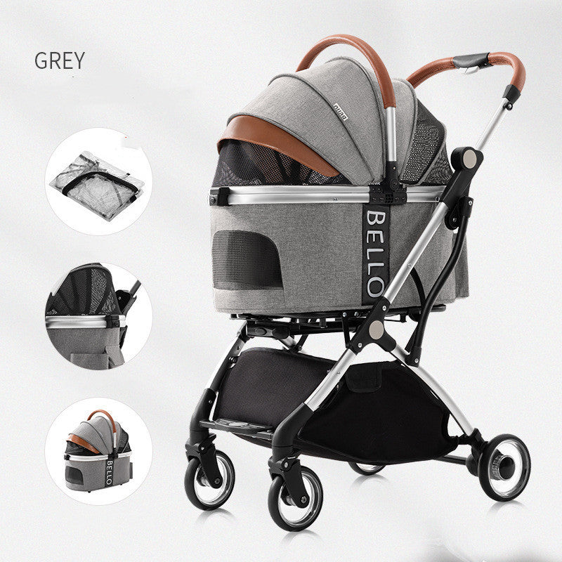 Four-Wheel Pet Stroller