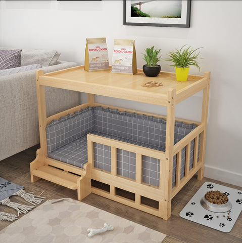 Nightstand with Built-in Pet Bed