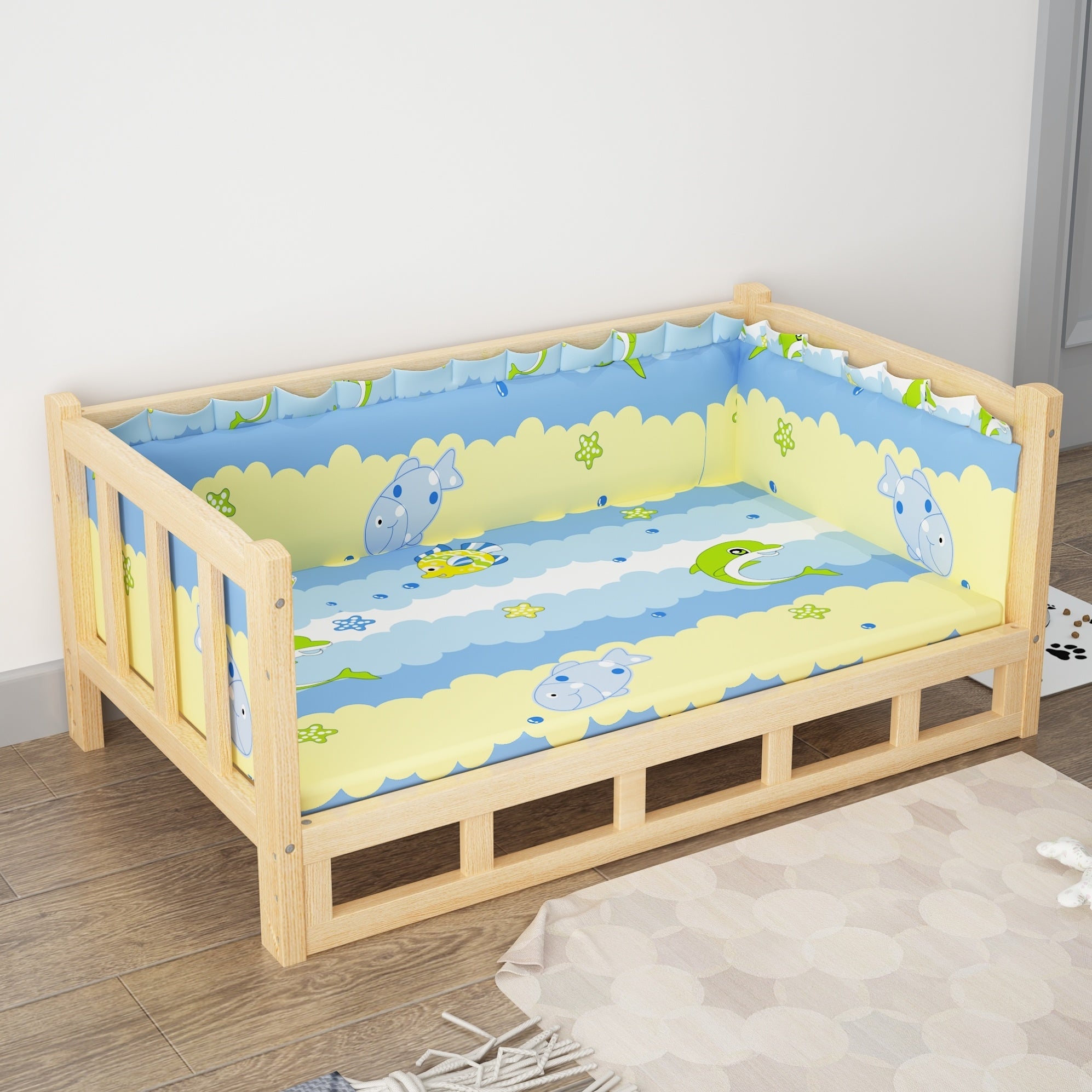 Nightstand with Built-in Pet Bed