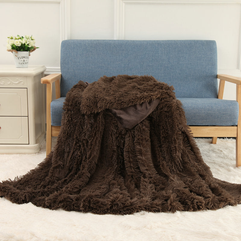 Double-Layer Plush Blanket