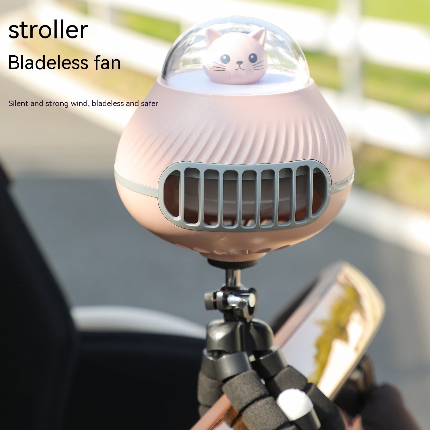 Pet Stroller Fan USB Rechargeable