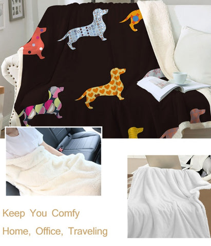 Cartoon Plush Fleece Blanket