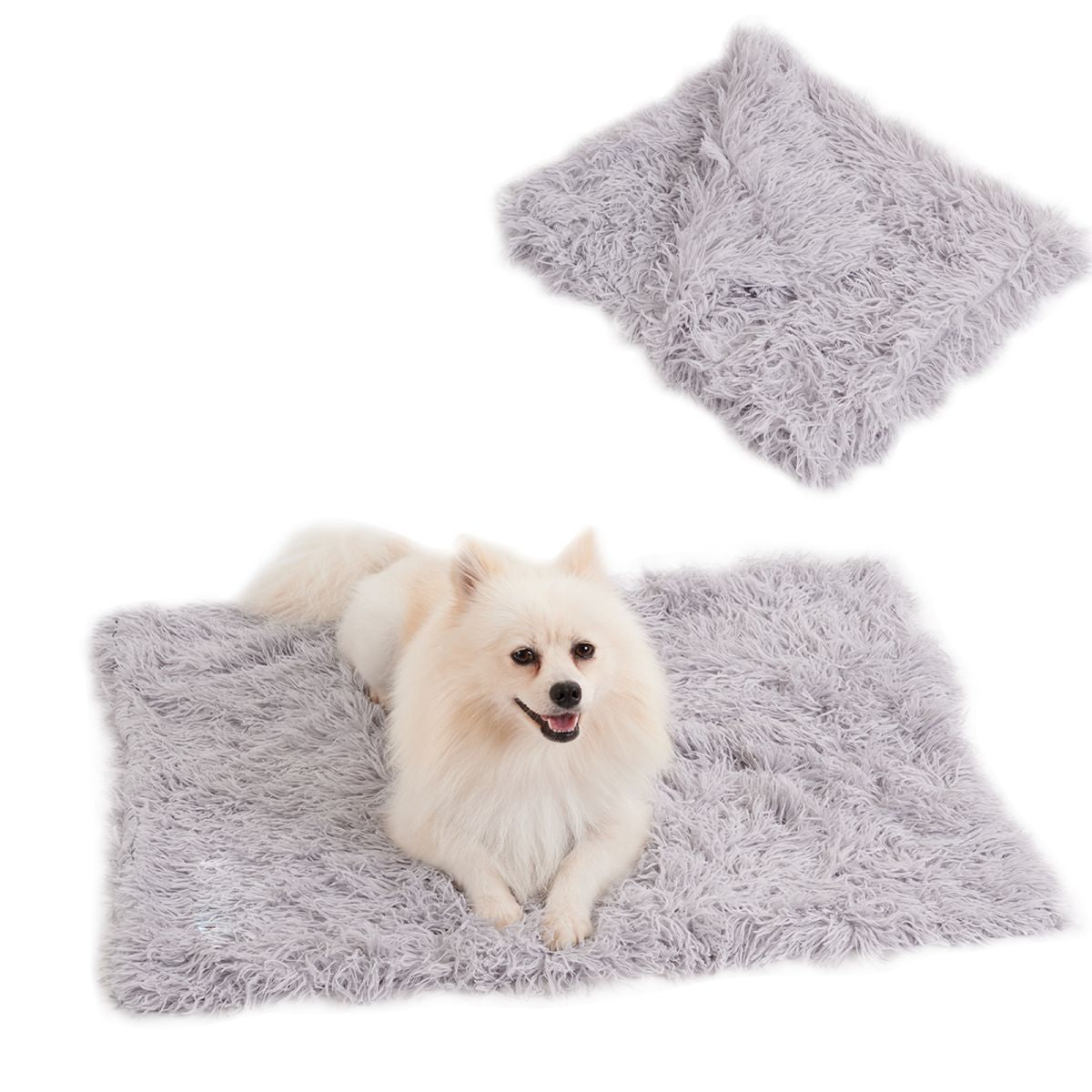 Grey Plush Pet Cushion