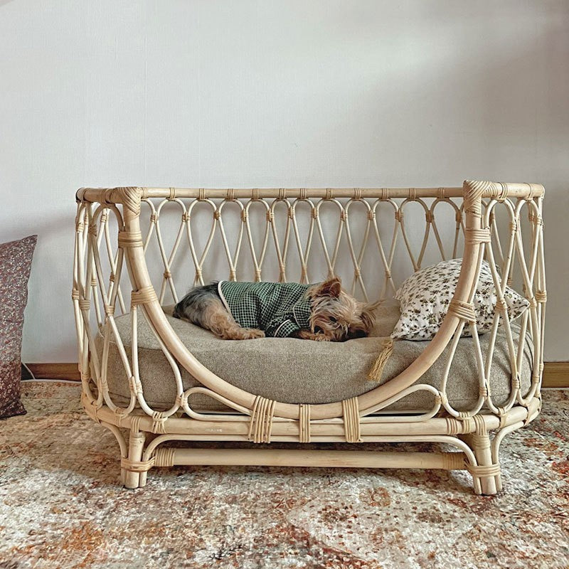 Rattan Woven Pet Bed Sofa