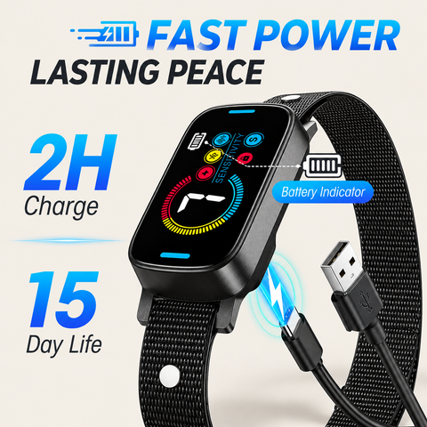 Smart Ultrasonic pet Bark Collar