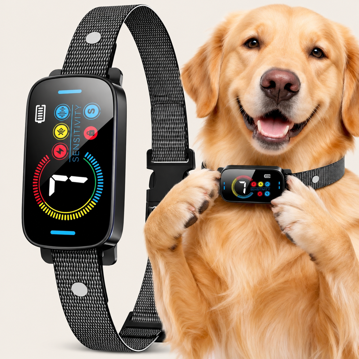 Smart Ultrasonic pet Bark Collar