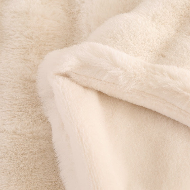 Rabbit Plush Sofa Blanket