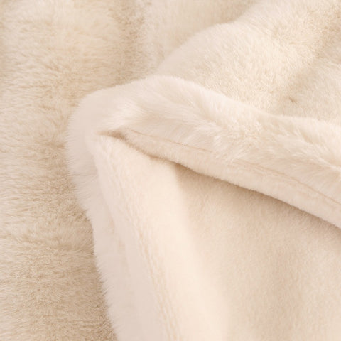 Rabbit Plush Sofa Blanket