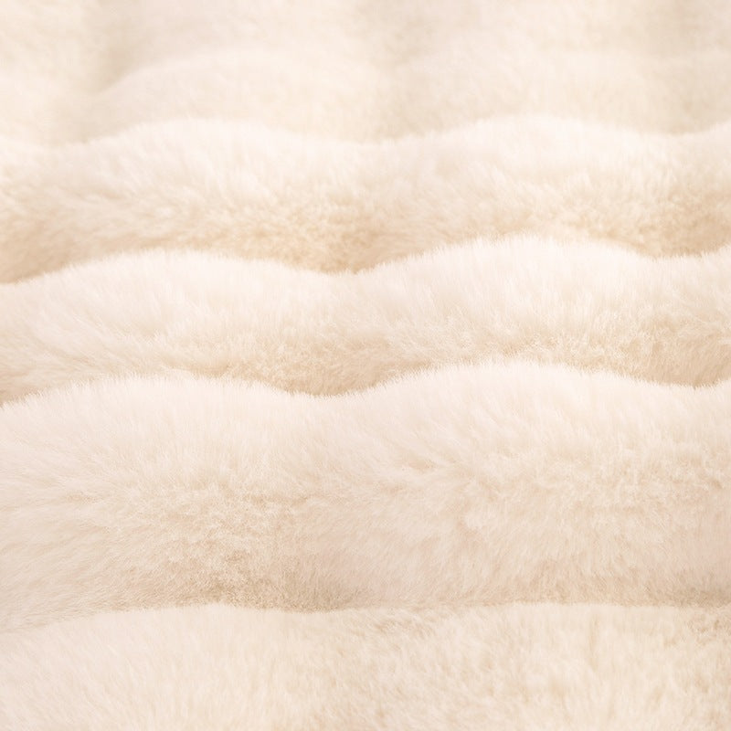 Rabbit Plush Sofa Blanket