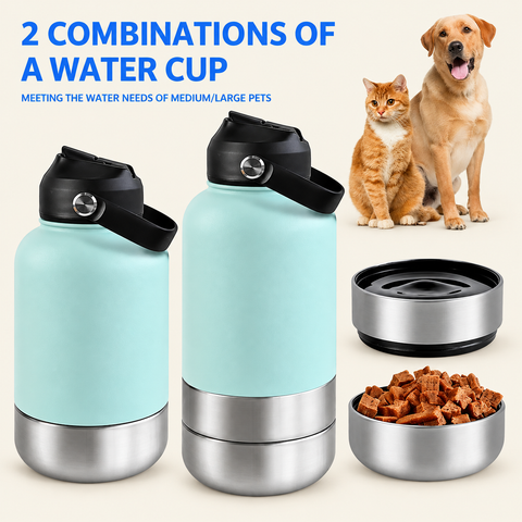 Portable 3 in 1 Pet Travel Bottle