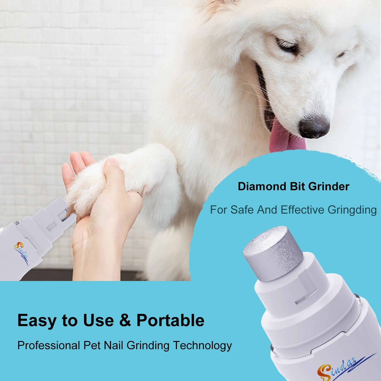USB Rechargeable Dog Nail Grinder