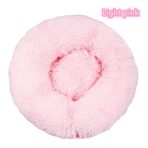 Plush Donut Cat Bed