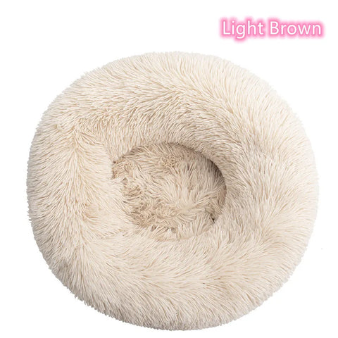 Plush Donut Cat Bed