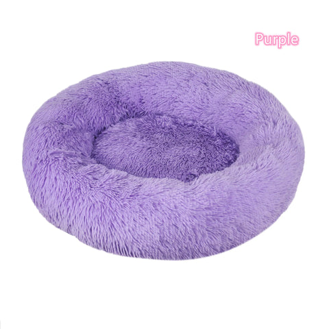 Plush Donut Cat Bed