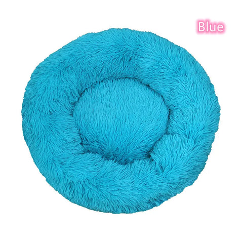 Plush Donut Cat Bed