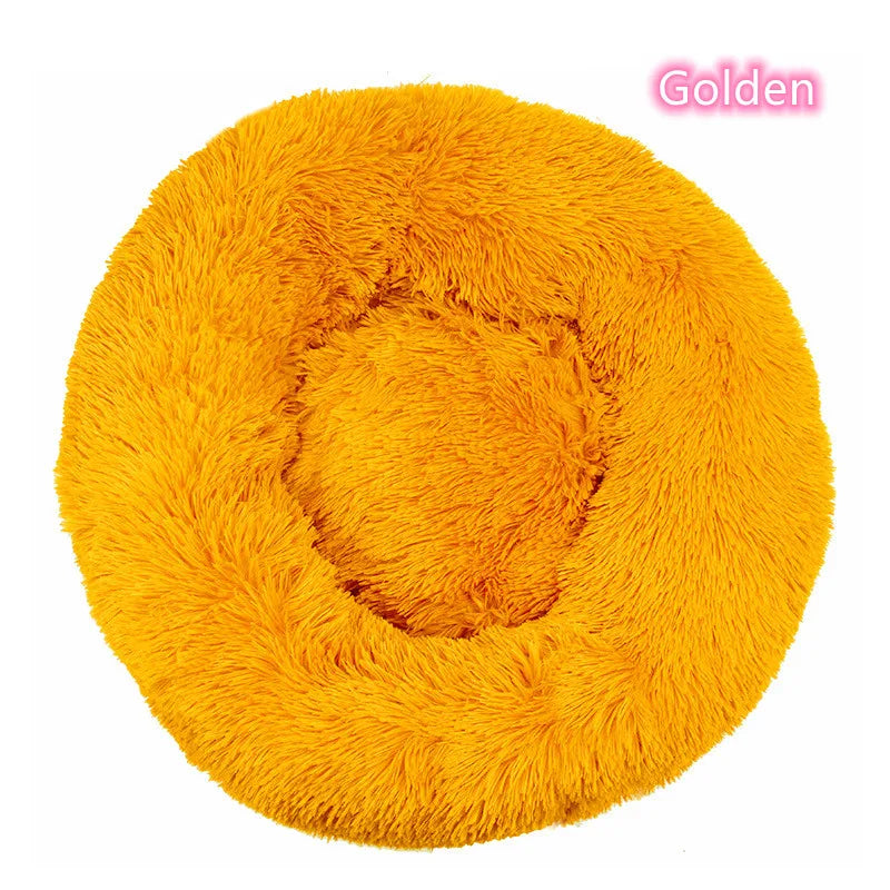 Plush Donut Cat Bed