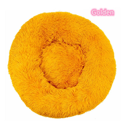 Plush Donut Cat Bed