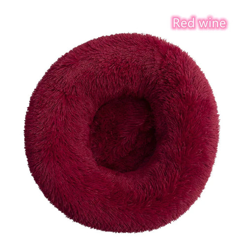 Plush Donut Cat Bed